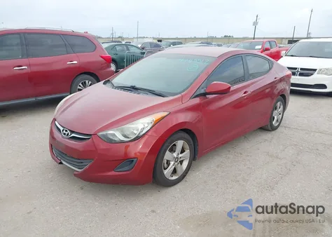 2013 Hyundai Elantra Gls z USA, uszkodzony, nr VIN 5NPDH4AE7DH376747